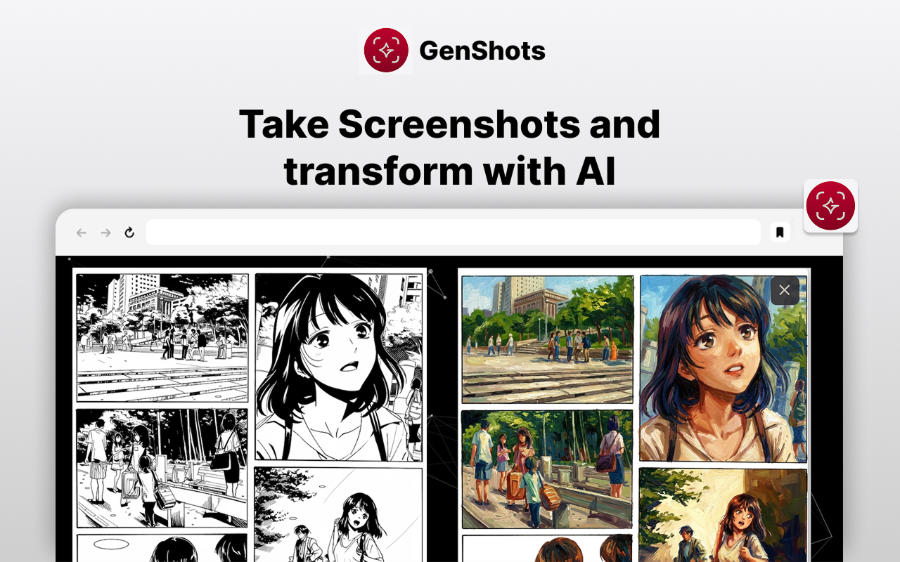 GenShots transform screenshots